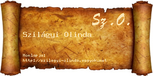 Szilágyi Olinda névjegykártya